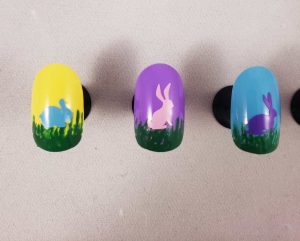 Easter Bunny Multi Colors Nail Art Vinyl Sheet Nail Stickers