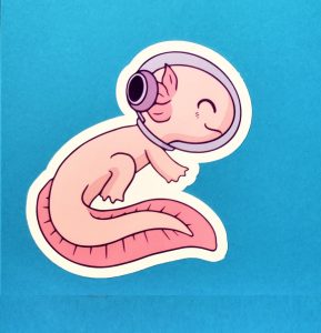 Axolotl In Space #1 Sticker