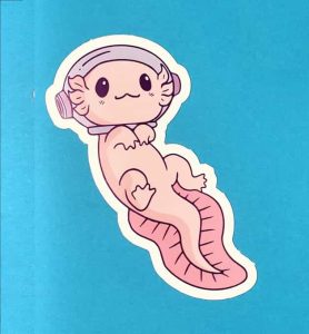 Axolotl In Space #5 Sticker