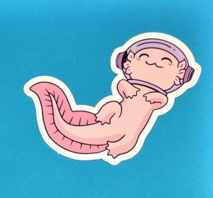 Axolotl In Space #6 Sticker