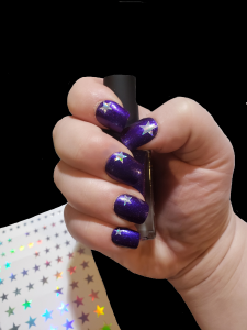 Holographic Basic Stars Nail Art Vinyl Sheet Nail Stickers