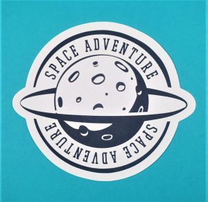 Space Adventure Navy Space Emblem Sticker