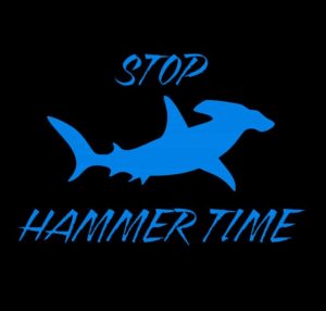 Shark Week Day 7 Hammerhead Hammer Time Bumper Sticker