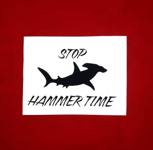 Stop Hammer Time Hammerhead Shark Bumper Sticker