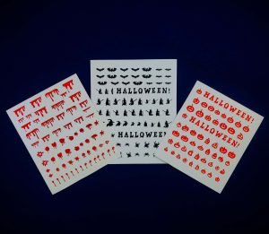 Haunted Halloween Full Set Nail Vinyl Stickers