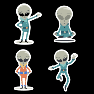 Alien Stickers