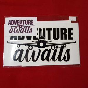 Adventure Awaits Aviation Bumper Sticker
