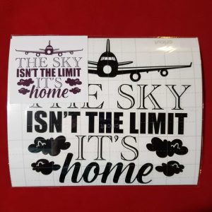 The Sky Isn’t The Limit It’s Home Aviation Bumper Sticker