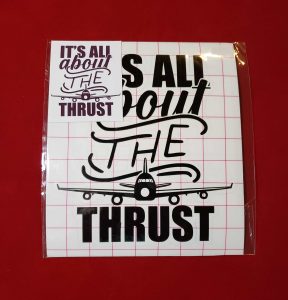 It’s All About The Thrust Aviation Bumper Sticker
