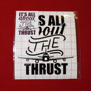 It’s All About The Thrust Aviation Bumper Sticker